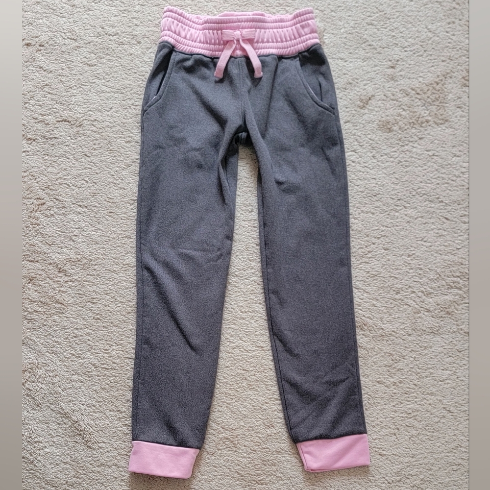 Kids Gray and Pink Jogger Pants